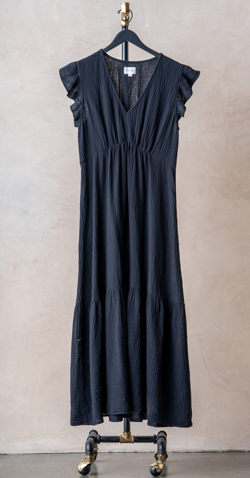 Honorine Long Ruby Dress Black