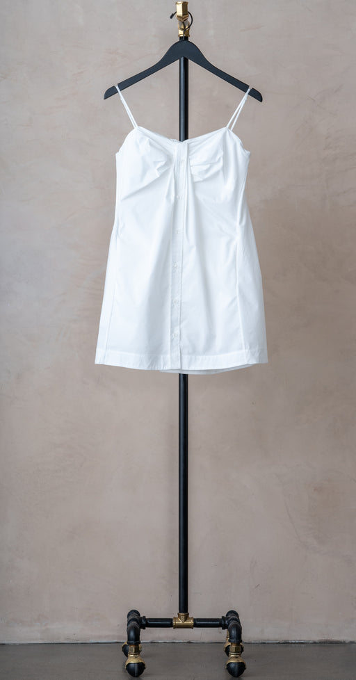 Jonathan Simkhai Kendall Button Dress White