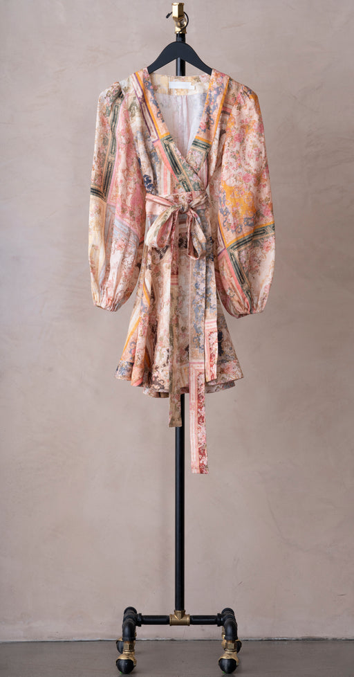 Zimmermann August Wrap Dress Patch Floral