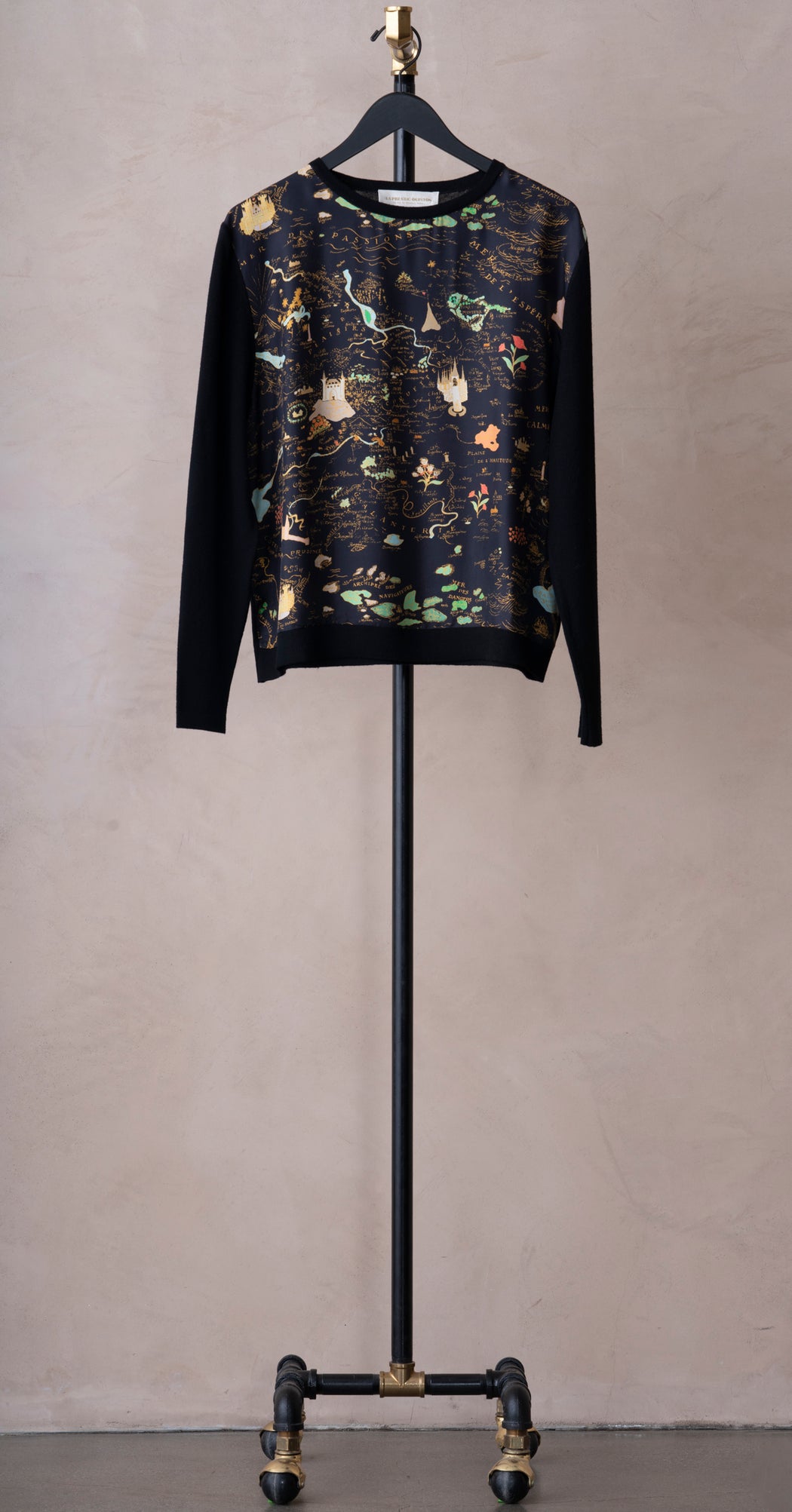 La Prestic Ariane Sweater Carte Gold Noir