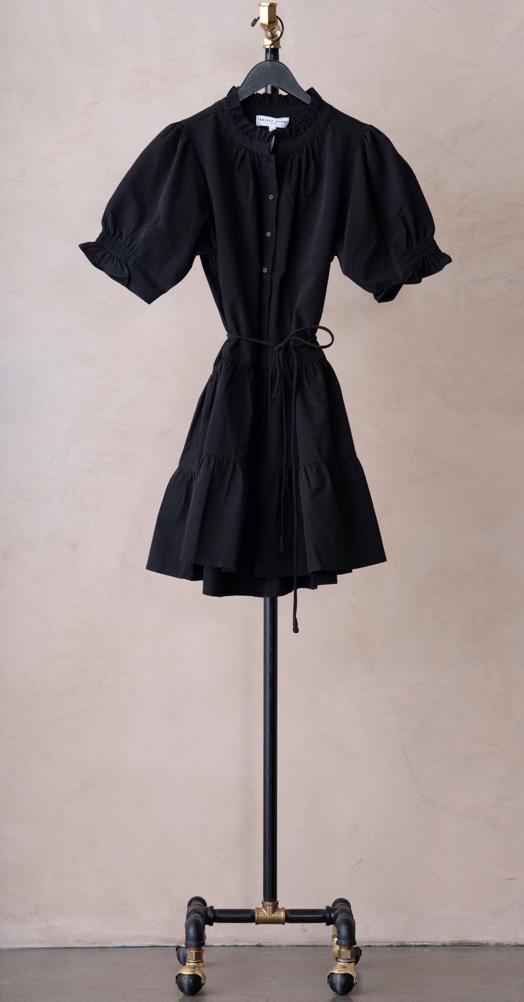 Apiece Apart Las Alturas Mini Dress Black