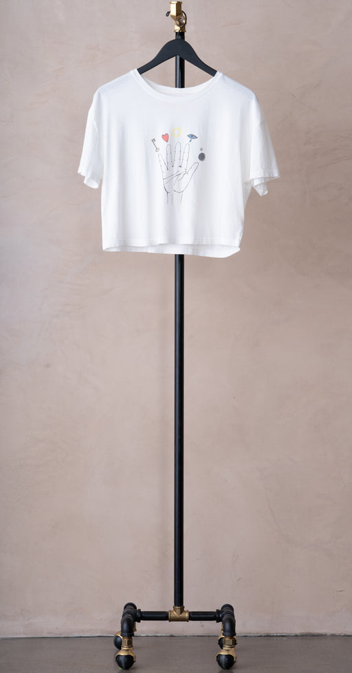 Raquel Allegra Claudia Tee Dirty White