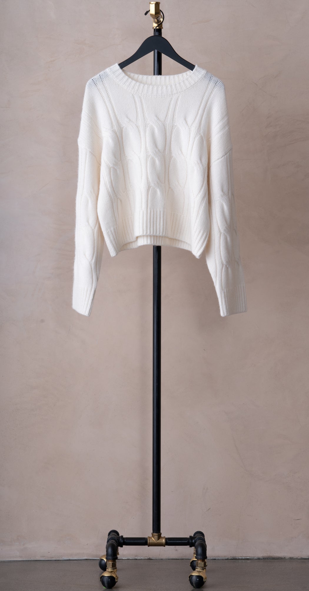 Sablyn Tristan Cable Knit Sweater Gardenia