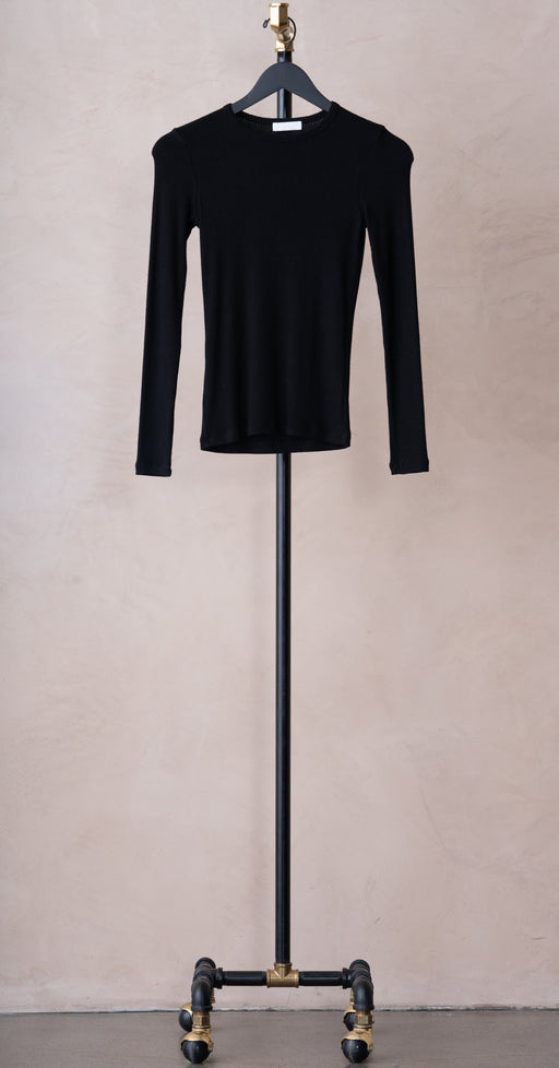 Sablyn Quincy LS Rib Shirt Black