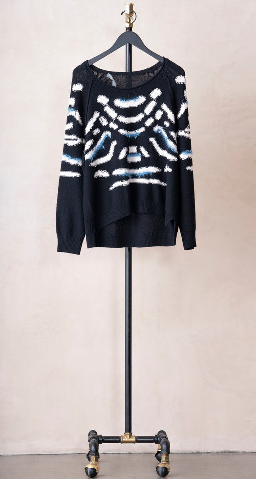 Raquel Allegra Zuri Pullover Black/Chalk