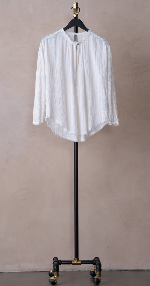 Raquel Allegra Poet Blouse Washed White