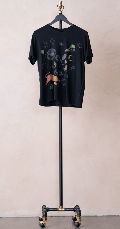 Raquel Allegra Betty Tee Black