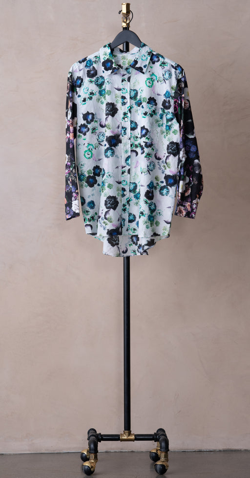 Raquel Allegra Bronson Shirt White Floral