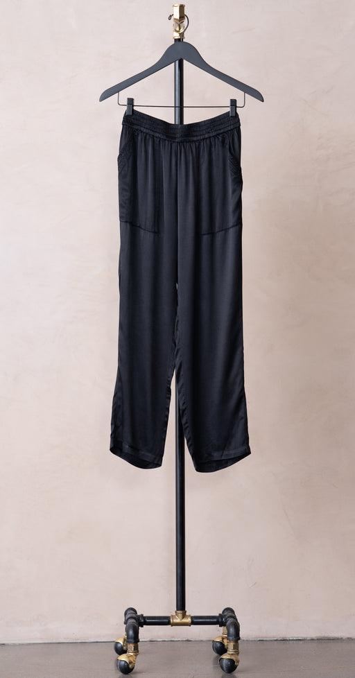 Raquel Allegra Trapunto Pant Black