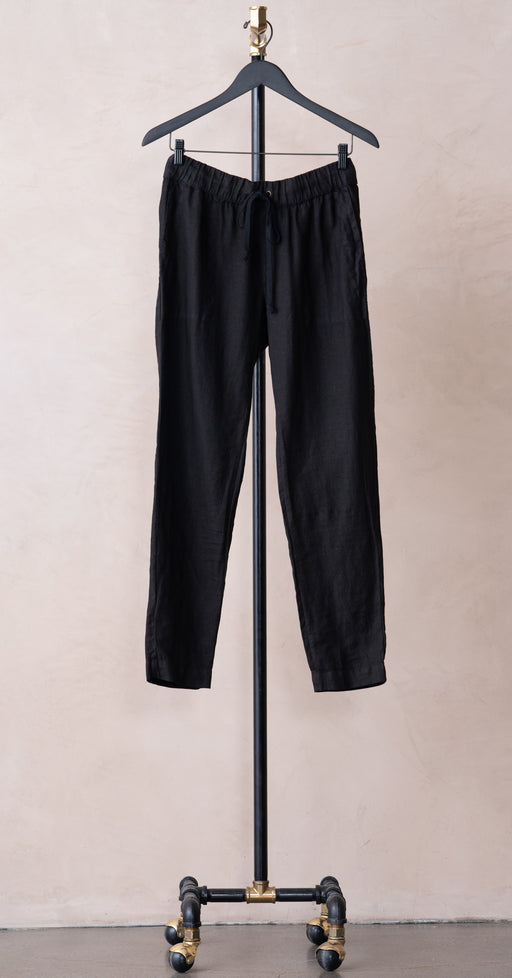 Enza Costa Linen Easy Pant Black