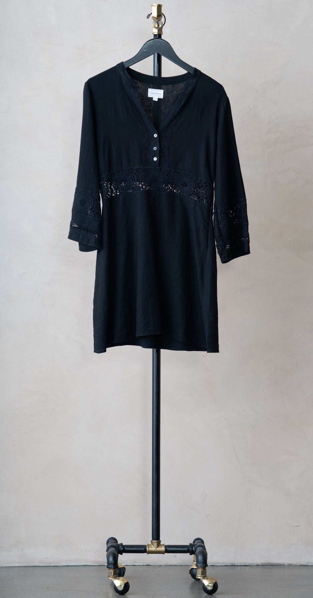 honorine linen dress Honorine Brigitte Dress Black