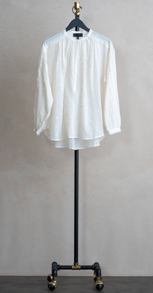 Nili Lotan Neville Blouse Ivory Eyelet
