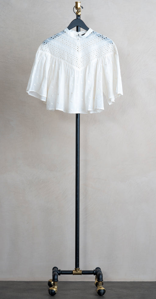 Nili Lotan Mikki Blouse Ivory