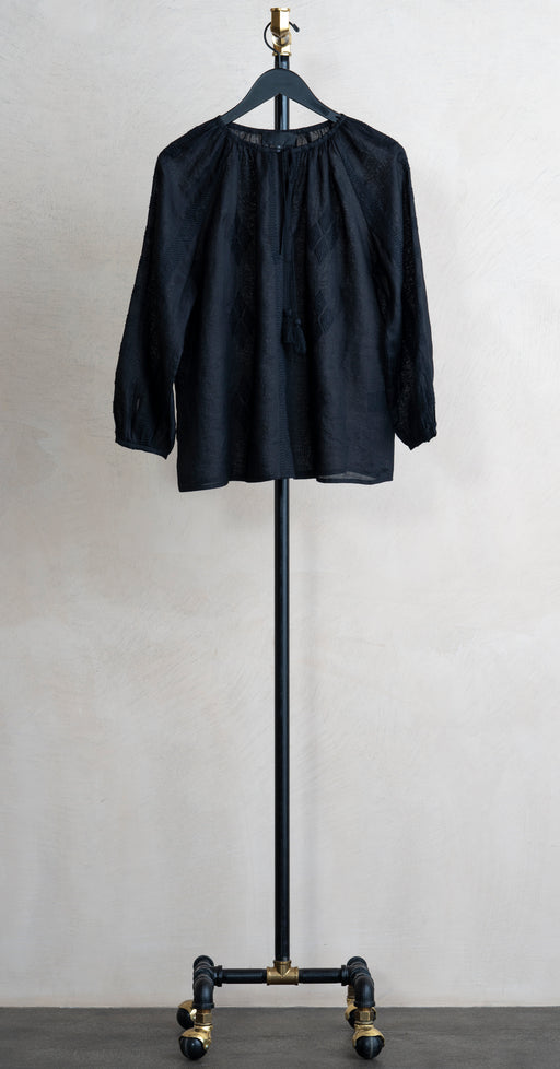 Nili Lotan Cristo Blouse Black
