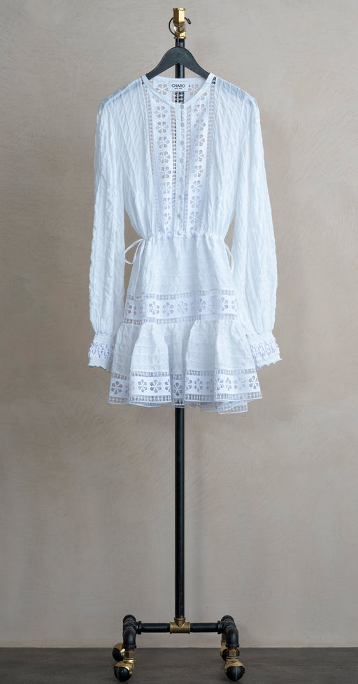 Charo Begonne Short Dress White