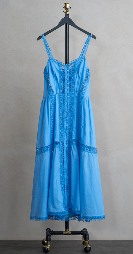 Charo Dafelle Long Dress Washed Blue