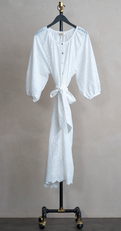 Natalie Martin Alex Midi Medallion Embroidery Salt