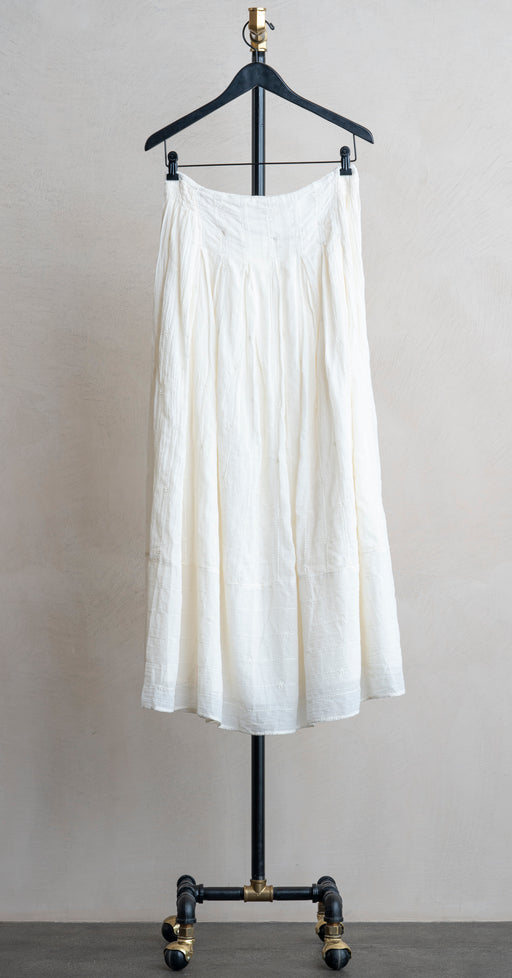 MABE Dacy Emb Maxi Skirt Ecru