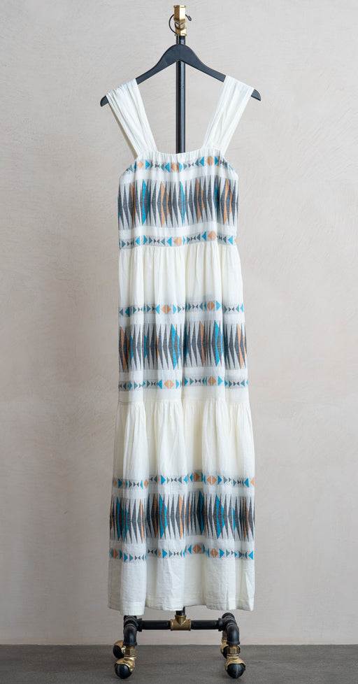 Devotion Elegant Dress Blue/Camel