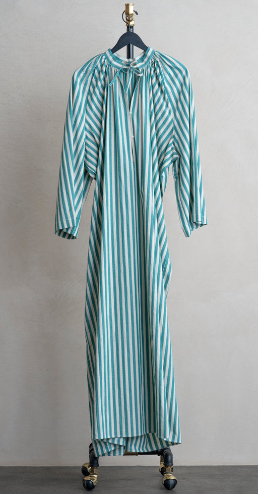 Claramonte Pleated Canvas Dress Green