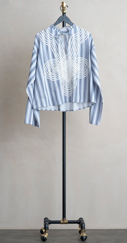 V De Vinster Ganga Blouse Blue