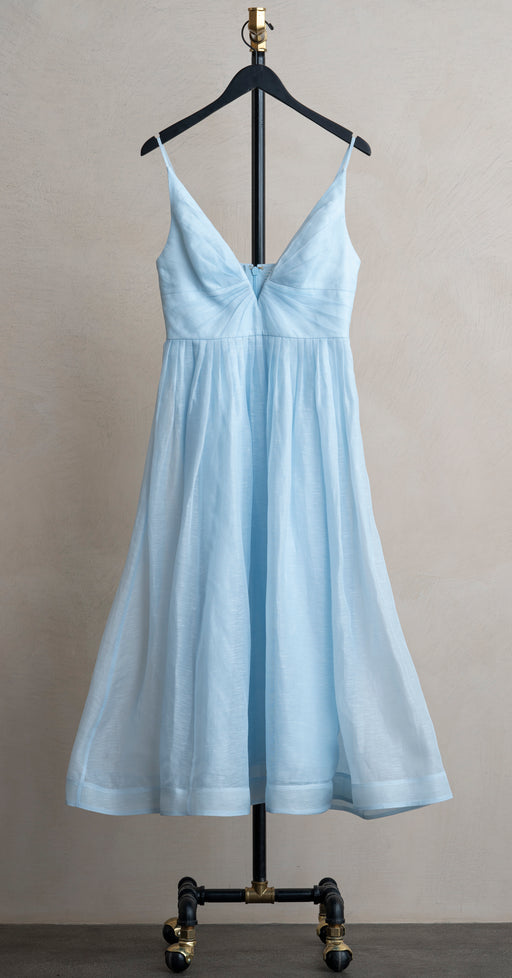 Zimmermann V Neck Midi Dress Mint
