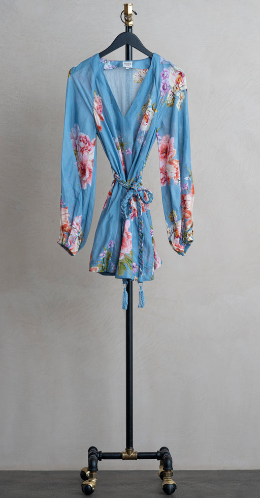 Hemant & Nandita Short Dress Pink Blue Mix