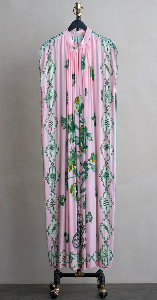 Verandah Hand Beaded Maxi Blooming Peonies