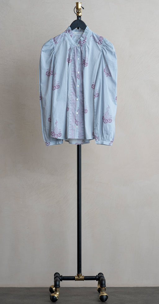Alix Of Bohemia Annabel Pansy Shirt Blue Sky