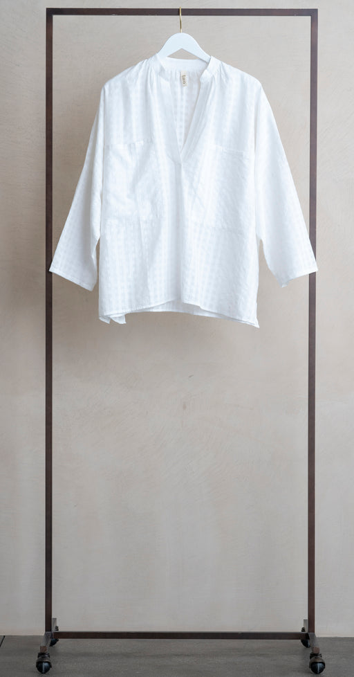 Two LS Two Pocket Shirt White Grid
