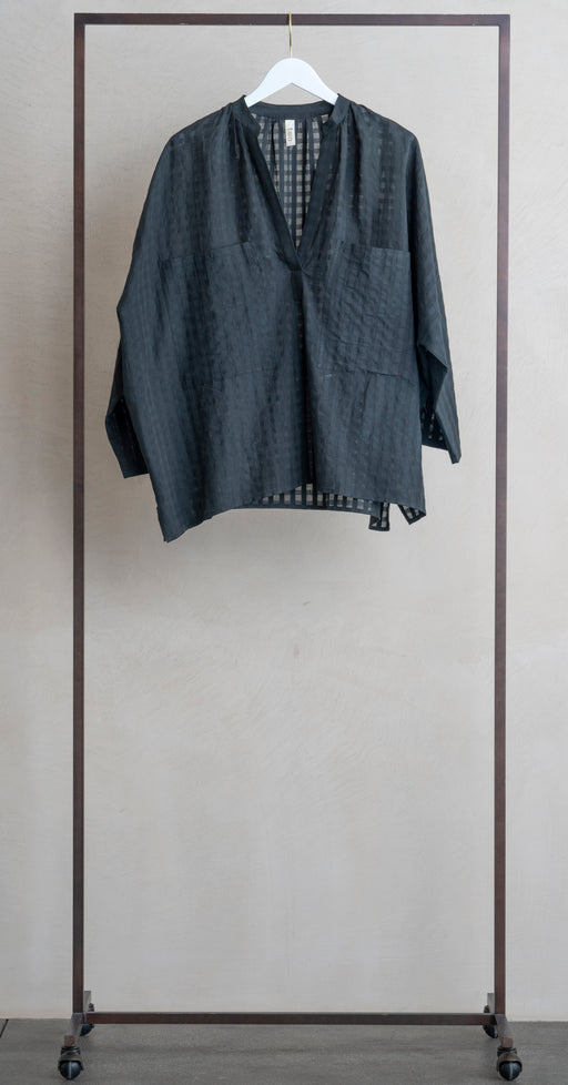 Two LS Two Pocket Shirt Black Grid