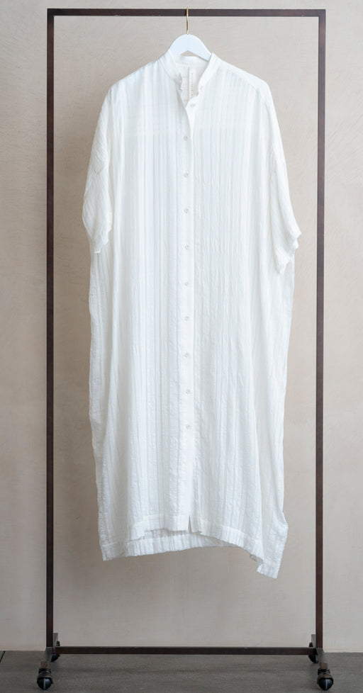 Lauren Manoogian Lines Shirt Dress White