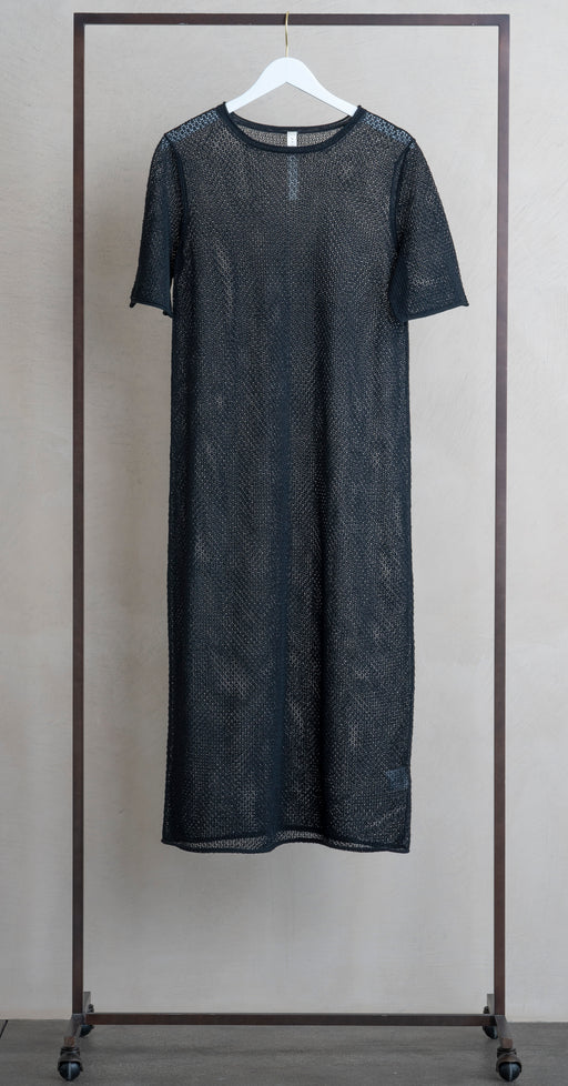 Lauren Manoogian Pointelle Dress Black