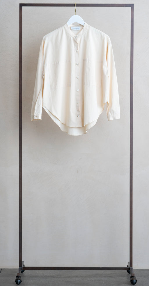 Modern Weaving Oversized Buttondown Eggshell