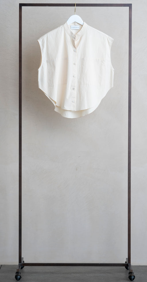 Modern Weaving S/L Button Up Eggshell
