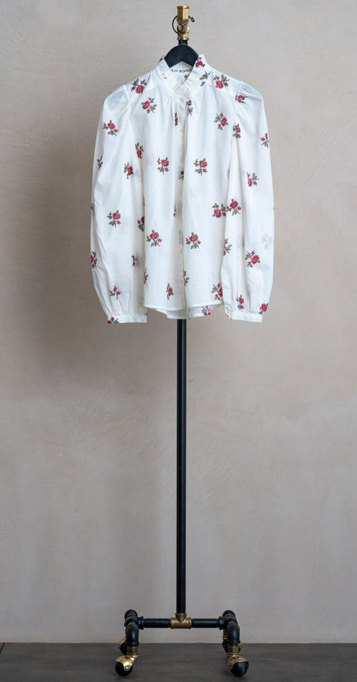 Alix Of Bohemia Annabel Shirt White Rosebud