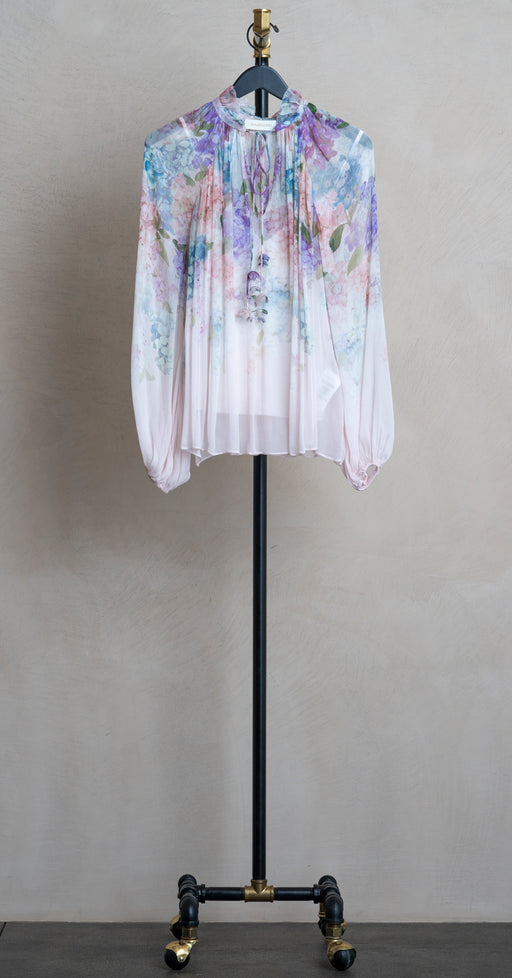 Zimmermann Billow Blouse Multi Hydrangea