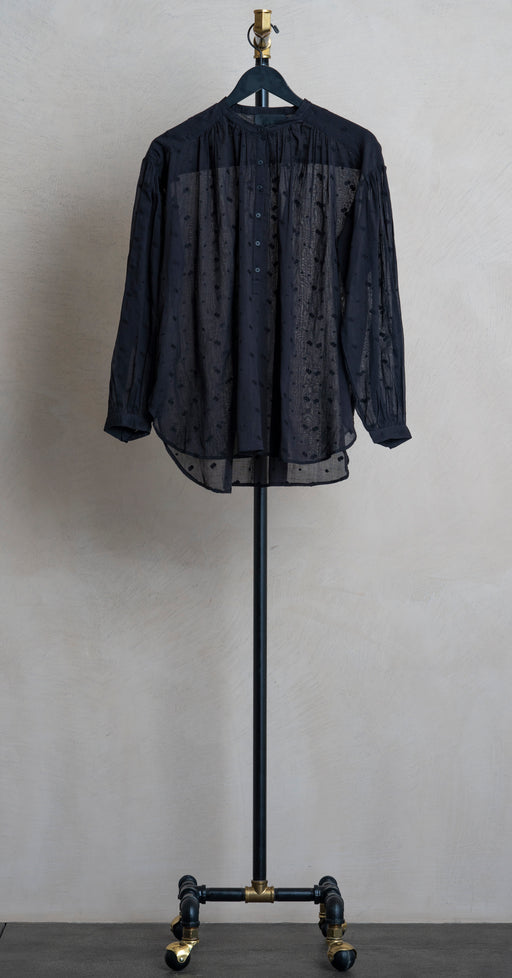 Nili Lotan Neville Blouse Black Eyelet