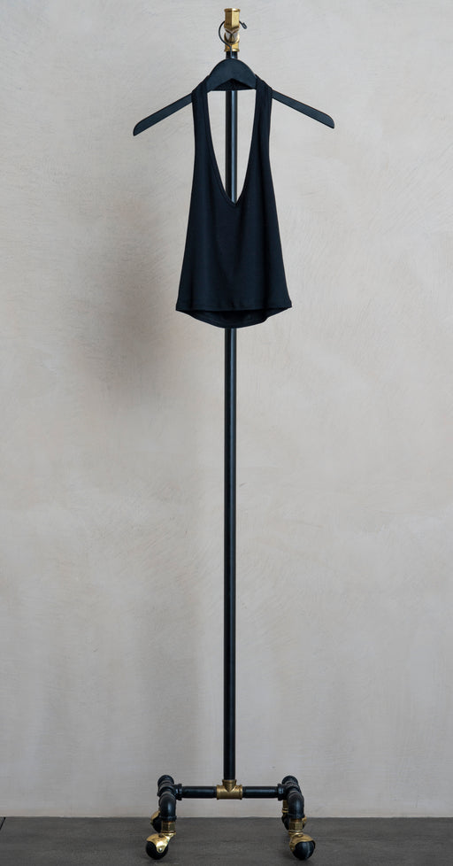 Nili Lotan Britt Halter Top Black