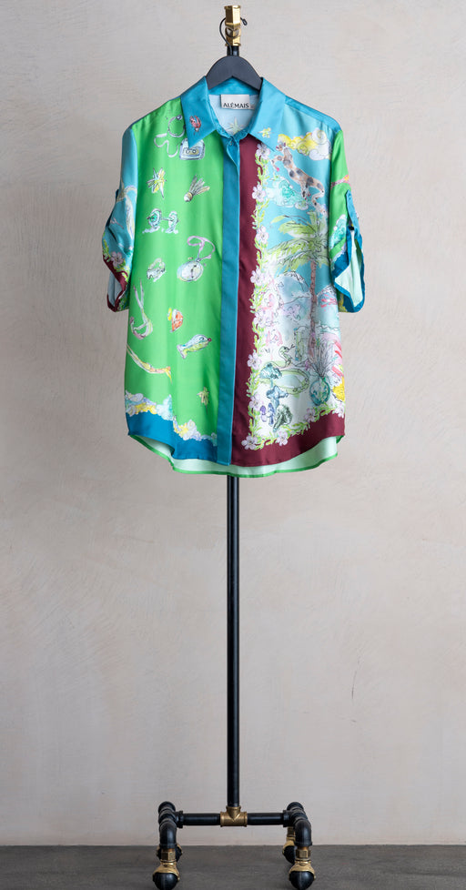 Alemais Daria Silk Shirt Multi