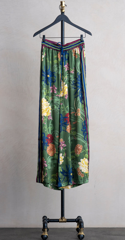 Alemais Avery Silk Pant Green