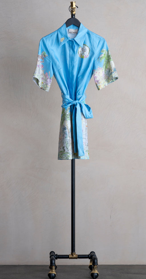 Alemais Anouk Mini Dress Sky