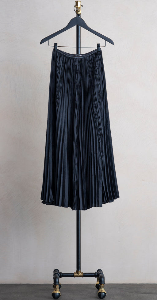 Forte Forte Pliss Sarong Skirt Nero
