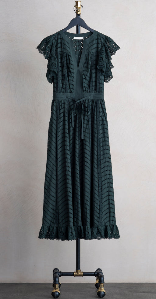 Ulla Johnson Olga Midi Dress Cypress