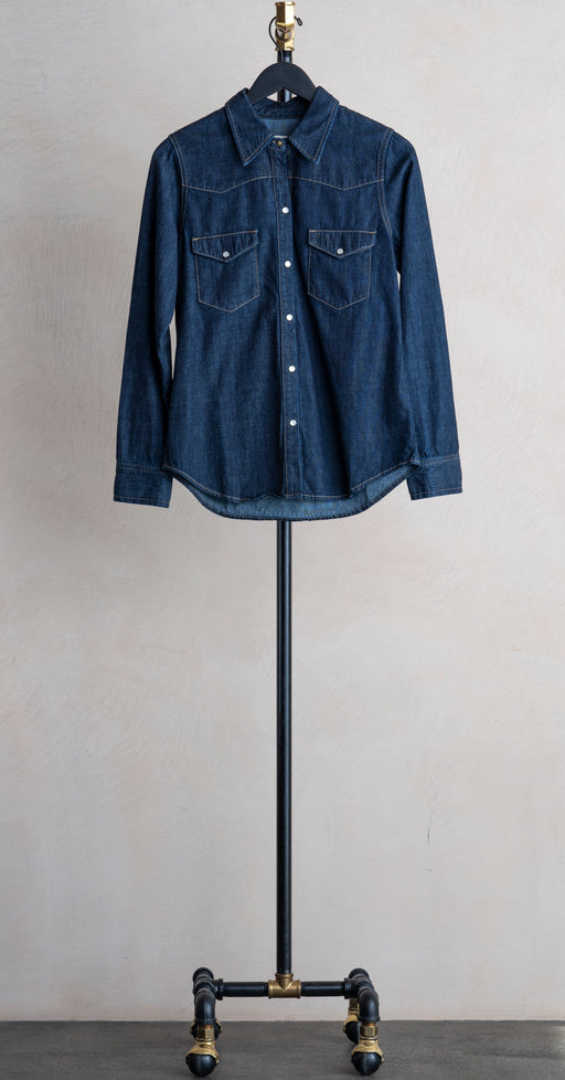 Nili Lotan Travis Shirt Indigo Rinse