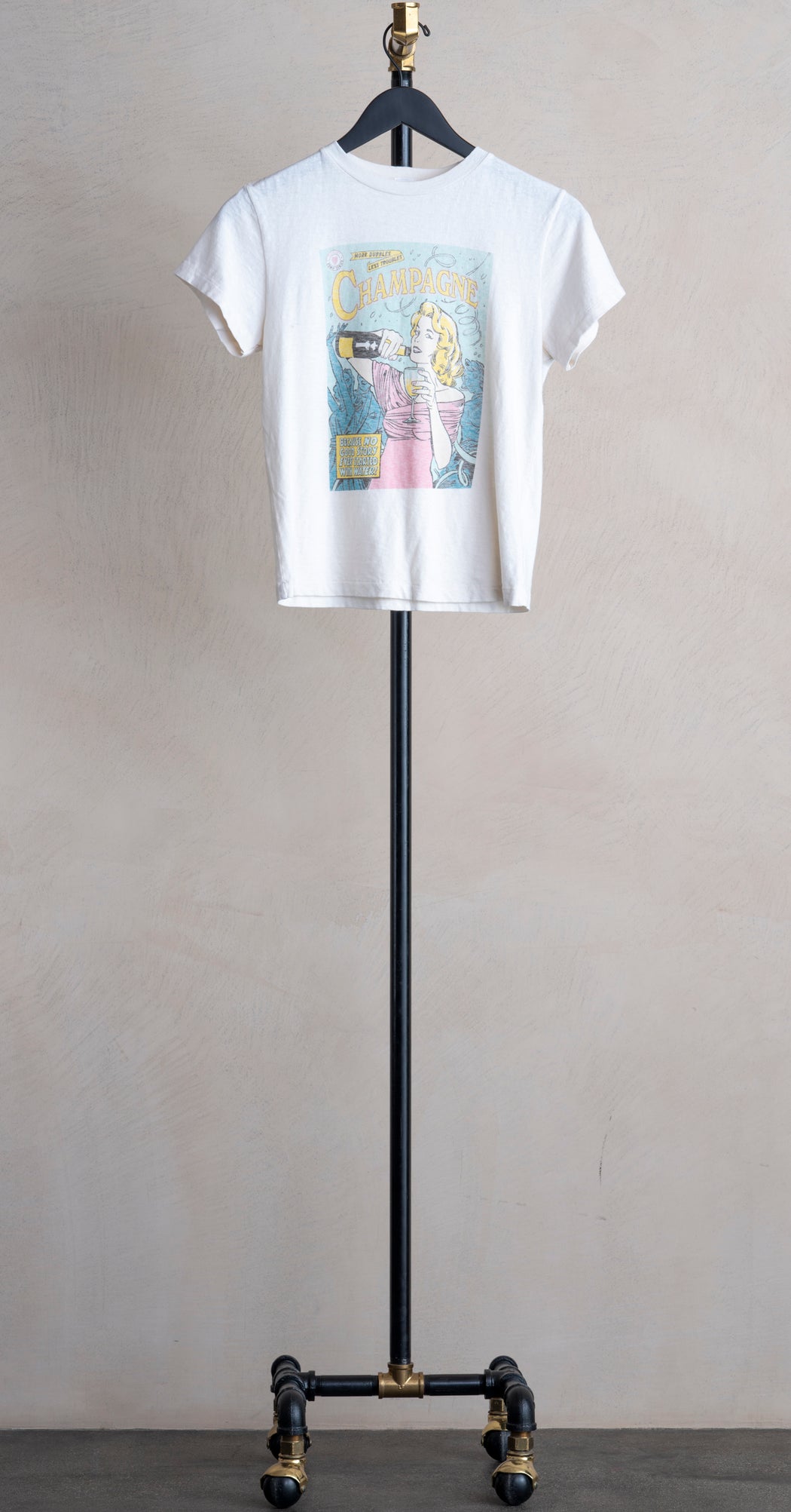 RE/DONE Classic Tee Vintage White Bubbles