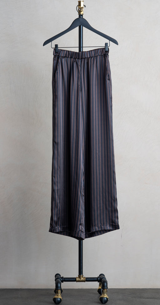 SPRWMN Wide Leg Pant W Pintucks Americano Stripe Amno