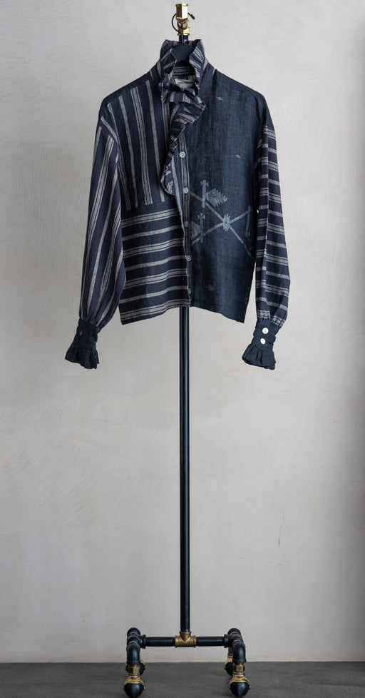 V De Vinster Alma Blouse Charcoal