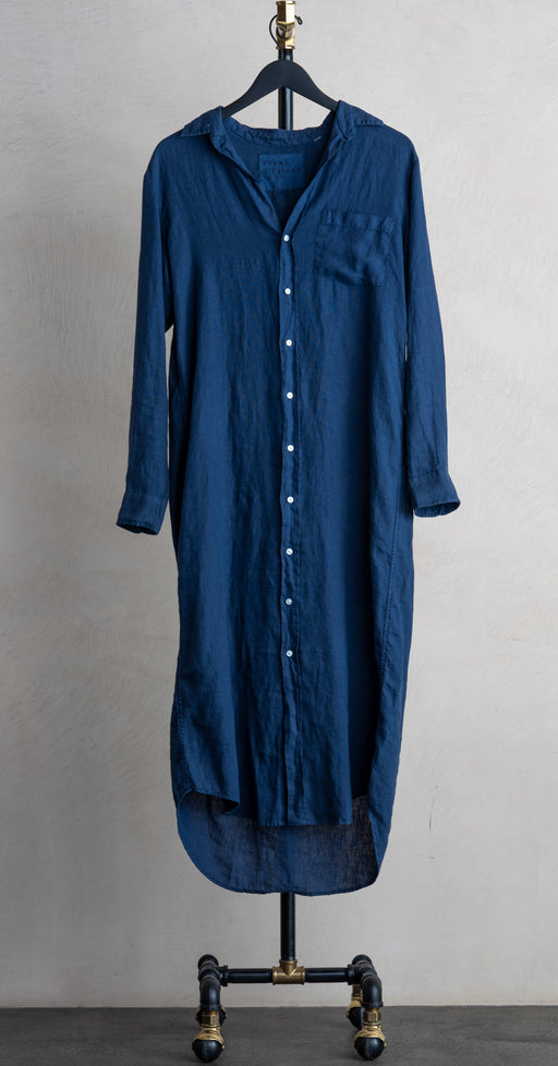 Frank & Eileen Rory Dress Navy Linen