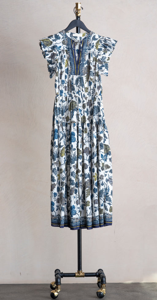 Ulla Johnson Kairi Midi Dress Porcelain